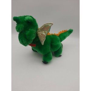 Vintage Green Dragon Plush Stuffed Animal 1993 Liberty Toys 10"